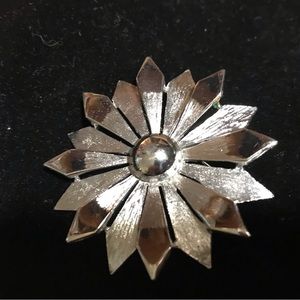 Vintage Silver toned Pell signed pin